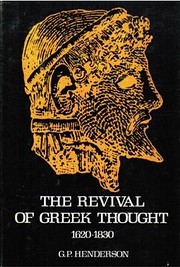 The revival of Greek thought, 1620-1830 –…