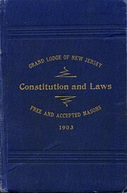 Digest of 1903 - Grand Lodge of N.J.…
