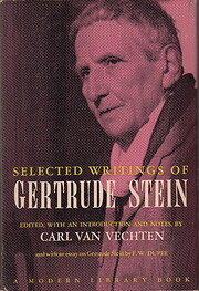 Selected writings of Gertrude Stein por…