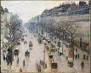 The boulevard Montmartre on a winter morning…