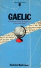 Teach Yourself Gaelic by Roderick Mackinnon