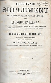 Diccionari suplement de tots los diccionaris…