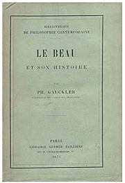 Le beau et son histoire por Gauckler
