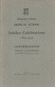 Medical school: jubilee celebrations 1885 -…