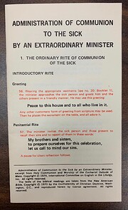 Administration of Communion to the Sick by…