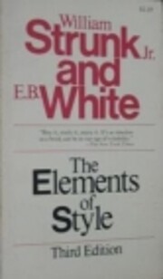 The Elements of Style (Second Edition) af…