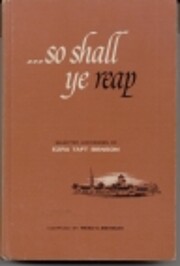 So shall ye reap; Selected Addresses of Ezra…